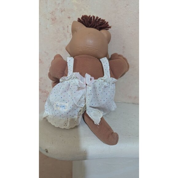 Cabbage Patch Kids Koosas 14" Plush Cat with Polka Dot Outfit 1983 Vintage Doll - Picture 5 of 10